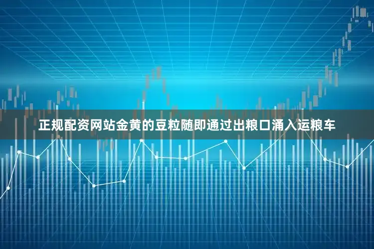 正规配资网站金黄的豆粒随即通过出粮口涌入运粮车